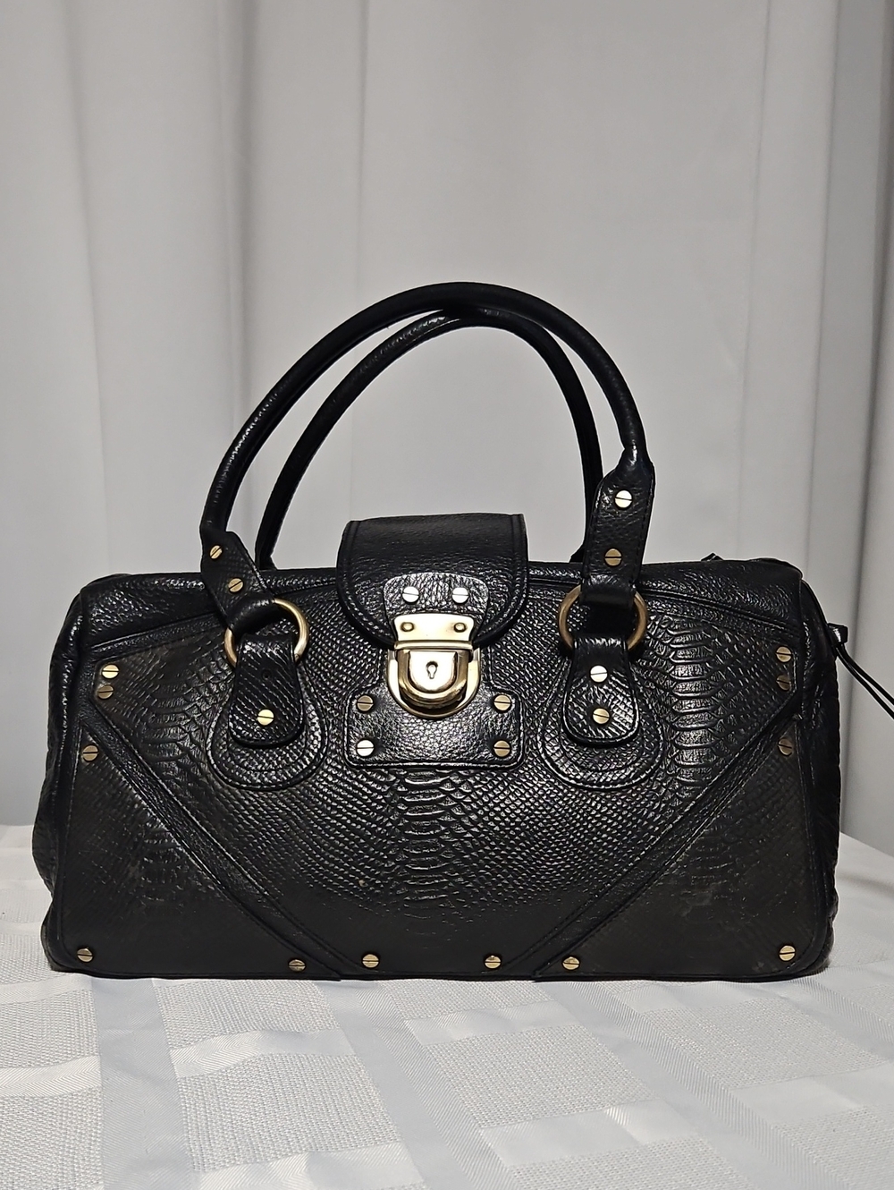 Vintage BCBGmaxazria Satchel/Shoulder Bag - Pebbled Leather